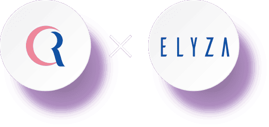 JR西日本カスタマーリレーションズロゴとELYZAロゴ